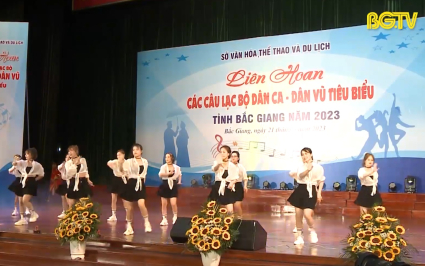 Liên hoan các CLB dân ca dân vũ tỉnh Bắc Giang năm 2023