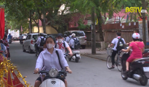 Lộn xộn TTGT khu vực cổng trường tiểu học Ngô Sỹ Liên TP.Bắc Giang