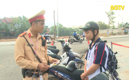 Lục Nam: Tăng cường công tác phối hợp trong đảm bảo ATGT cho học sinh