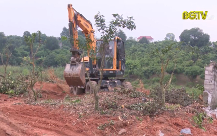 Lục Ngạn đẩy nhanh tiến độ GPMB dự án đường vành đai Thị trấn Chũ