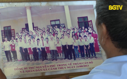 Người dân Cảnh Thụy với Tổng Bí thư Nguyễn Phú Trọng