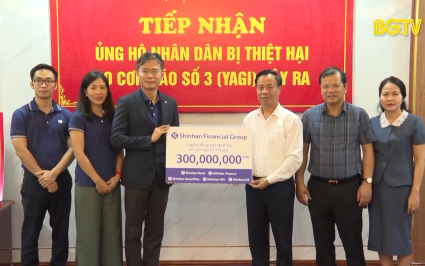 Tiếp nhận ủng hộ nhân dân bị thiệt hại do bão số 3 