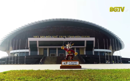 Nhà thi đấu thể thao tỉnh Bắc Giang sẵn sàng cho Sea Games 31