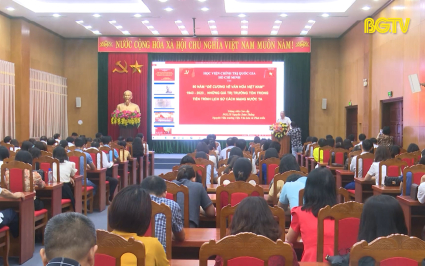 Nói chuyện chuyên đề "80 năm Đề cương về Văn hoá Việt Nam"