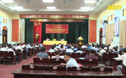 Sơn Động sơ kết giữa nhiệm kỳ thực hiện Nghị quyết Đại hội Đảng bộ huyện