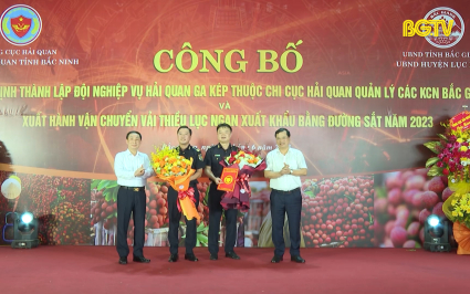 Xuất hành chuyến vải thiều đầu tiên bằng đường sắt