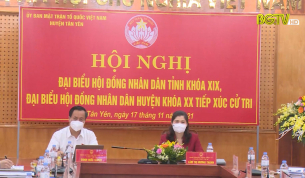 PCT Thường trực HĐND tỉnh tiếp xúc cử tri huyện Tân Yên