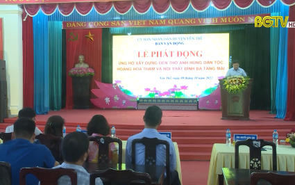Phát động ủng hộ xây dựng đền thờ Hoàng Hoa Thám