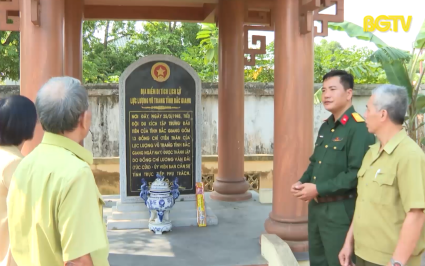 Phát huy địa chỉ đỏ nơi thành lập lực lượng vũ trang tỉnh Bắc Giang