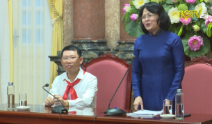 Phó Chủ tịch nước tiếp đoàn Đại biểu cháu ngoan Bác Hồ tỉnh Bắc Giang