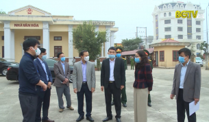 Phó Chủ tịch TT UBND tỉnh kiểm tra công tác phòng, chống dịch tại huyện Yên Dũng