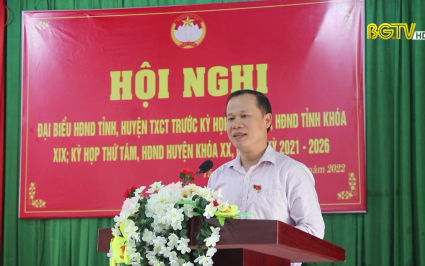 Phó chủ tịch TT UBND tỉnh Mai Sơn tiếp xúc cử tri huyện Lục Ngạn
