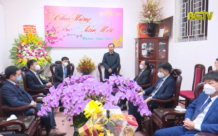 Phó Chủ tịch UBND tỉnh thăm, chúc Tết Đài PT-TH Bắc Giang