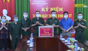 Quân khu 1 thăm, tặng quà thương binh