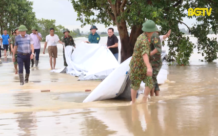 Sẵn sàng phương án đảm bảo an toàn về người và tài sản khu vực đê bối Vân Hà