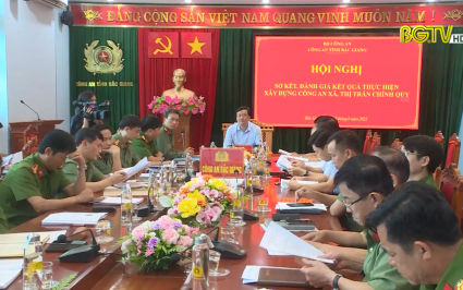 Sơ kết đánh giá kết quả thực hiện xây dựng công an xã, thị trấn chính quy