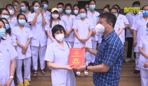 Sở Y tế chia tay các đoàn Y tế hỗ trợ Bắc Giang phòng chống dịch