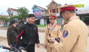 Sơn Động tăng cường đảm bảo trật tự giao thông