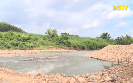 Sơn Động: Tăng cường quản lý khai thác khoáng sản lòng sông 