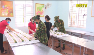 Tân Yên: Đảm bảo dinh dưỡng cho người dân tại khu cách ly tập trung