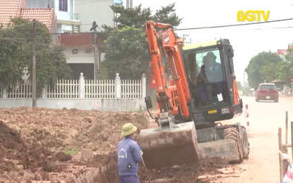 Tân Yên đẩy nhanh tiến độ thi công các công trình trọng điểm