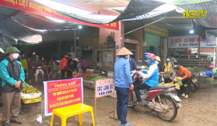 Tân Yên: Họp chợ luân phiên để phòng chống dịch Covid-19