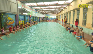 Tân Yên quan tâm dạy bơi, kỹ năng phòng chống đuối nước cho học sinh