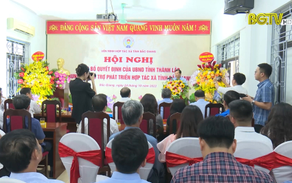 Thành lập Trung tâm hỗ trợ phát triển Hợp tác xã tỉnh Bắc Giang