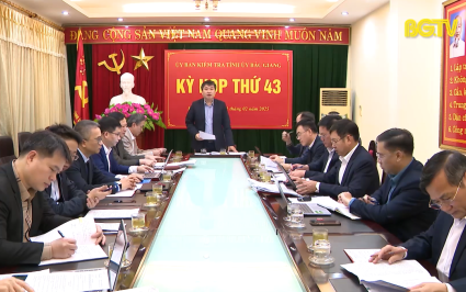 Thông cáo báo chí Kỳ họp thứ 43 của Ủy ban kiểm tra Tỉnh ủy khóa XIX