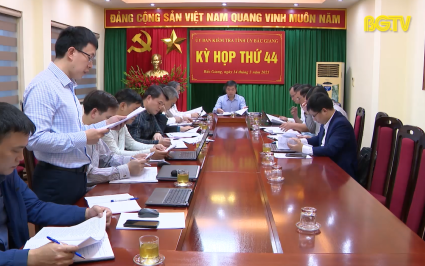 Thông cáo báo chí Kỳ họp thứ 44 của Ủy ban Kiểm tra Tỉnh ủy