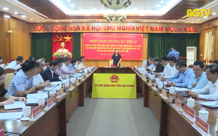 Thường trực HĐND tỉnh Bắc Giang họp phiên thường kỳ tháng 11