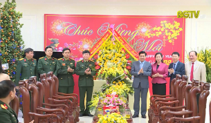 Thường trực Tỉnh ủy chúc Tết lực lượng vũ trang tỉnh Bắc Giang