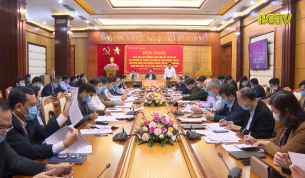 Thường trực Tỉnh ủy giao ban trực tuyến với các huyện, thành phố