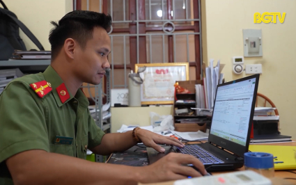 Thượng úy Nguyễn Duy Hoàng - người cán bộ mẫn cán với công việc 