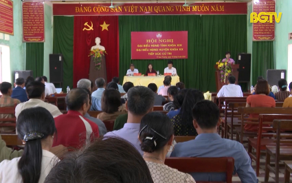 Tiếp xúc cử tri huyện Tân Yên, Yên Dũng