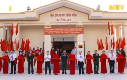 Tình quân dân từ công trình nhà sinh hoạt cộng đồng 