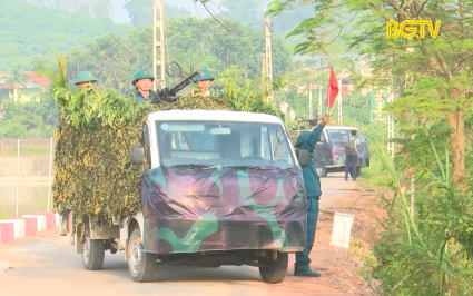 Tổ chức thành công diễn tập khu vực phòng thủ huyện Tân Yên 