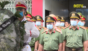 Tổ chức truy điệu và an táng Chiến sỹ Công an hy sinh