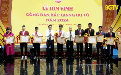 Tôn vinh “Công dân Bắc Giang ưu tú” năm 2024