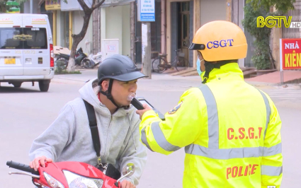 TP. Bắc Giang: Đẩy mạnh xử lý vi phạm nồng độ cồn ngoài giờ hành chính 