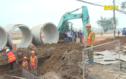TP. Bắc Giang đẩy nhanh tiến độ dự án cải tạo, nâng cấp hệ thống thoát nước  