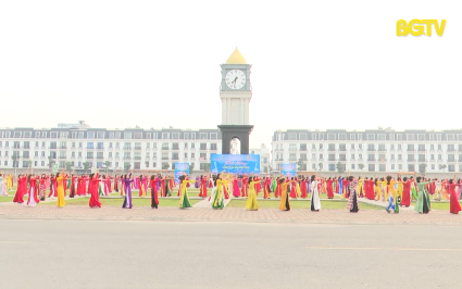 TP Bắc Giang hưởng ứng tuần lễ áo dài năm 2023