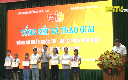 Trao giải cuộc thi Đại sứ văn hóa đọc tỉnh Bắc Giang năm 2022