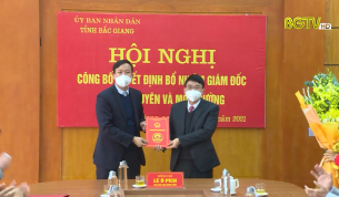 Trao quyết định bổ nhiệm Giám đốc Sở tài nguyên và môi trường
