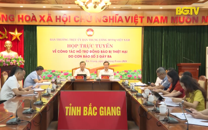 Hội nghị trực tuyến công tác hỗ trợ đồng bào bị thiệt hại do bão số 3 