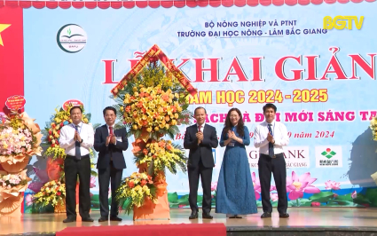 Trường Đại học Nông Lâm Bắc Giang khai giảng năm học mới 