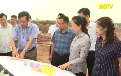 Thường trực HĐND tỉnh khảo sát đầu tư dự án trên địa bàn huyện Lạng Giang 