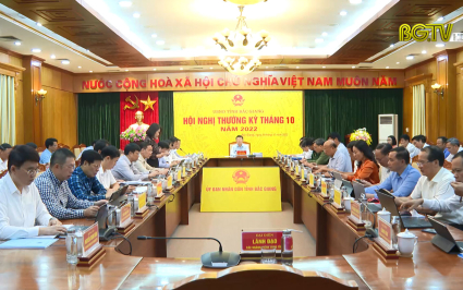 Hội nghị thường kỳ tháng 10 của UBND tỉnh