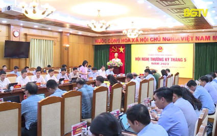 Hội nghị thường kỳ tháng 5/2023 của UBND tỉnh