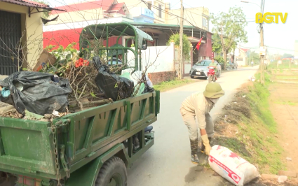 Việt Yên bảo đảm công tác thu gom, xử lý rác thải
